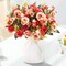 Elegant Artificial Silk Rose Bouquet with Vase – Perfect for Home, Office & Event Décor